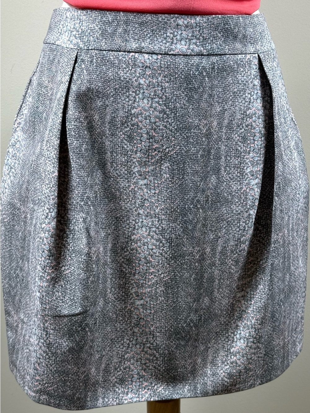 Beymen Club Snake Print Pleated Mini Skirt NWOT 40